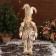 New Year's Jester "in a brilliant costume" moves, 48x16 cm, gold