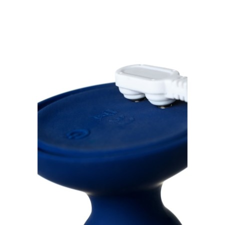 Anal vibro -string O’Play Prime with a remote control, silicone, blue color, 12 cm-13