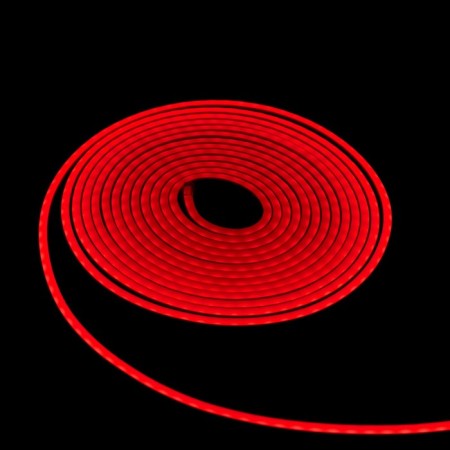 Flexible Neon Luazon Lighting 6 × 12 mm, IP65, 10 m, SMD2835, 120 LED/m, 12 V, glow red.