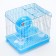 A cell for rodents equipped RT-2Q, 22 x 16 x 20 cm, blue (packing 30 pcs)