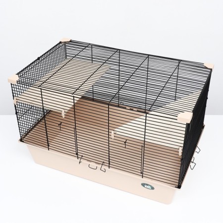 Cage for chinchillas "Piggage" No. 11, Folding, 80 x 50 x 46cm, beige-3