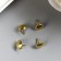 Set of decorative cloves "Gloss" set of 100 pcs gold 0.9x0.9 cm