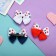 Hair clamp "Bow" color peas, 5.5 cm, mix