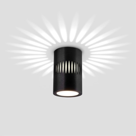 Ceiling accent light (SPOT) ELEKTROSTANDARD, DLS025 & DLS026 LED 7 W, 60x60x100 mm, IP20, black color black