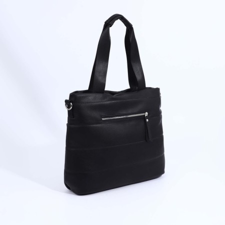 Female bag Textura, chover, large size, black color-1