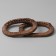 Handles for bags are wooden, wicker, d = 9.8 × 5.9 / 13.5 × 9.5 cm, 2 pcs, brown color