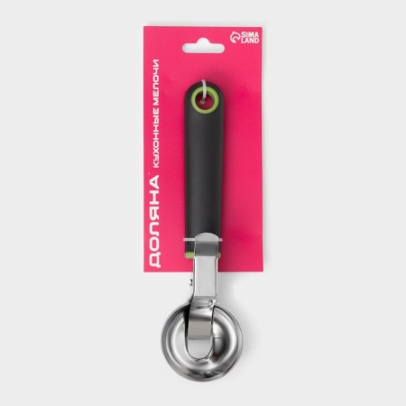 Spoon for ice cream lime, 20 × 5.3 cm, black and green color-6