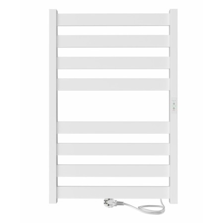 Electric towel Indigo Oktava Slim, 800x400 mm, timer, hidden installation, white-1