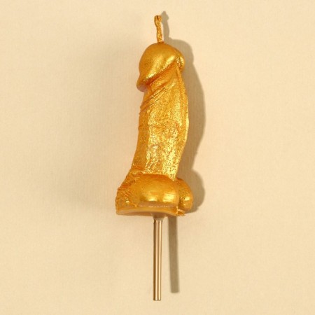Candle in the cake 18+, gold, 2 x 4.5 cm-3
