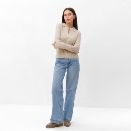 Jumper with V Gorlovina Mist, p. 40-42, beige-1