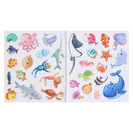 Reusable developing stickers "at sea"-4