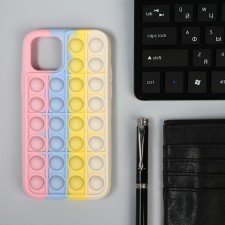 Pop it in the form of a case on the phone, silicone, multi -colored