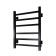 Electric towel "Sanprise" Contour P6, 400x600 mm, universal, black