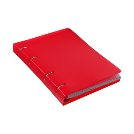 A notebook on rings A5 80 sheets in Calligrata Calges Red, plastic cover, OFSET MIX OFSET (2 colors)-8