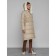 Coat insulated winter female, size 52, beige color