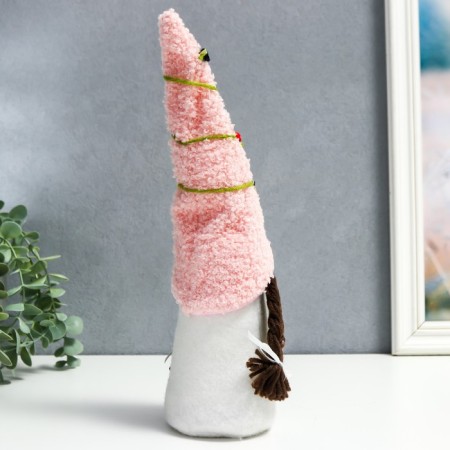 Interior doll "Granny in a cap with chamomile and roses" 36x7x6 cm cm cm-4