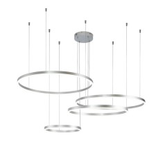 Suspended indigo, 14001/4P Silver. 4x218W, LED, 12,000LM, 3000-5700K, remote control, 400/600/800/800x140x1240 mm, white color
