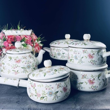 Set of dishes Lenardi Magnolia, 10 items