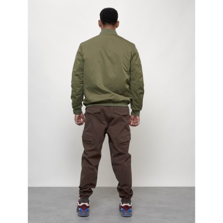 Male bomber, size 58, khaki color-3