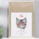 Photo frame plastic 35x50 cm, aged silver (plastic screen)