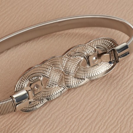 Picking for curtains "Weaving", 2 × 33 cm, silver color-2