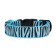 Collar with backlight tiger 3 glow modes size M, Osh 32-50 x 2.5 cm blue blue