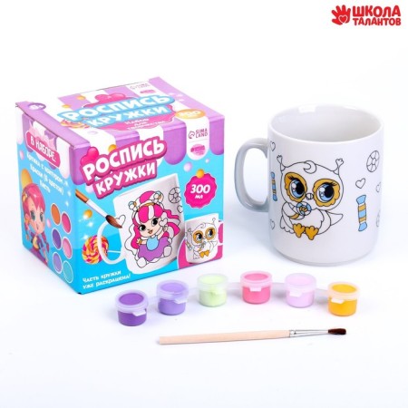 Set for painting the ceramic mug "Sweet Life", 300 ml-1