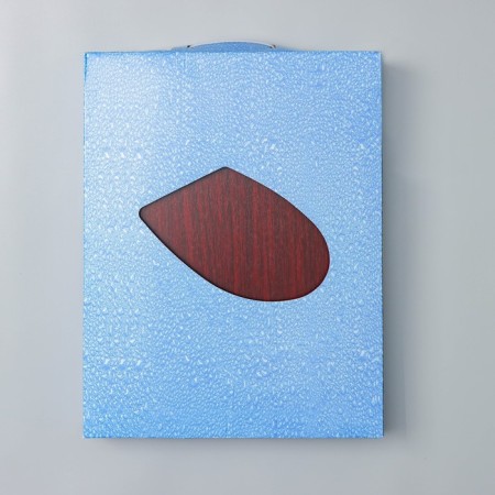 The toilet seat with the lid "Natural tree", 45 × 35 cm, color nut-13