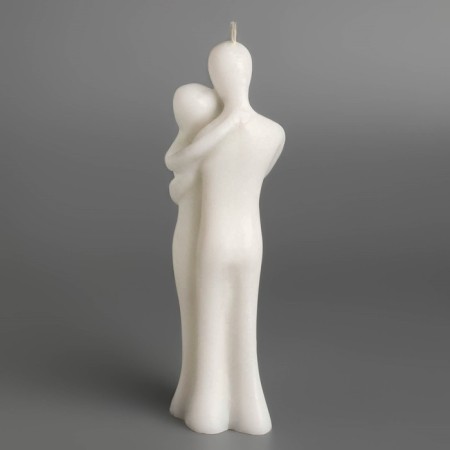 Figure candle "Love couple", 15x5 cm, white-5