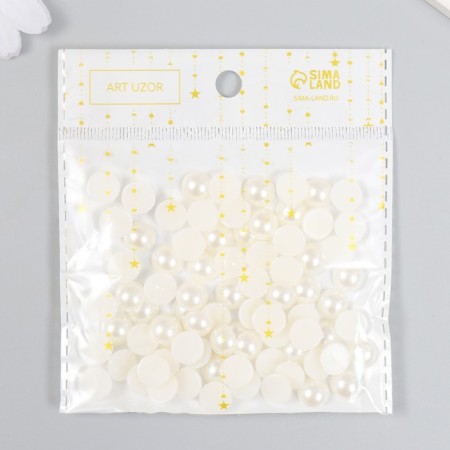 Set for creativity diameter 1 cm "Pearls half" 12x12.5 cm weight - 19 grams-4