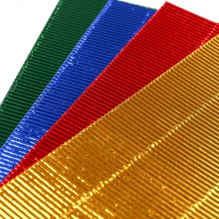 Catcurboard corrugated, A4, 10 sheets, 10 colors, non -moped, bilateral, in the folder, 230 g/m², cold heart-5