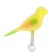 Toy for birds "Bird" on the spring, 11.9 x 3.4 x 12.5 cm, yellow