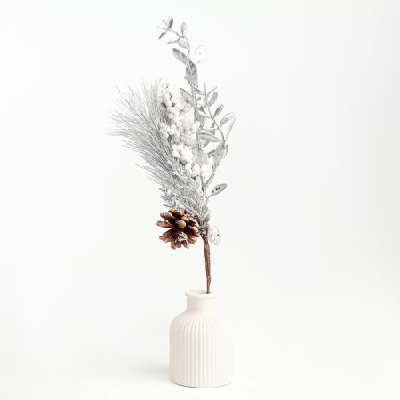 New Year. Decor "Silver Brigade", 37 × 16 × 8 cm