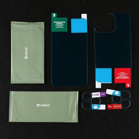 Krutoff protective glass set for iPhone 13 Pro, front and rear parts + camera-1
