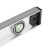 Aluminum tundra level "Rail", 3 eyes (1 rotary), 400 mm