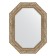 Mirror in the baguette frame, vignette antique silver 85 mm, 55x75 cm