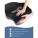 Anatomical pillow for sitting, size 45x40 cm, gray color