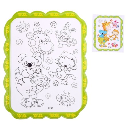 Set for creativity: creating a toy from fur sticks and coloring "Animals on vacation"-3