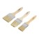 Set of brushes scrap, natural bristles, wooden handle, 1.5-2.5 ", 38, 50, 63 mm
