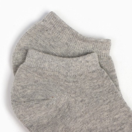A set of men's socks (3 pairs) shortened, gray color, size 40-44-2