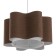 Bayerlux lamp "Laura" E27 15W chocolate 52x52x26-126 cm