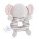 Developing rattle "elephant", color gray color