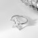 Ring "Stars" trio, color silver, dimensionless