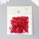 Cube glass 4x4 mm "brightness. Bordeaux" set 20 grams