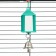 Toy for birds "Four -sided mirror", 3.5 x 3 x 14 cm, green
