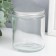 Bank for candles glass with a “transparent” lid 8.8x7x7 cm