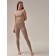 Women's top with a halter neckline Mirey Top Halter Neck, size 48-50, linseed color