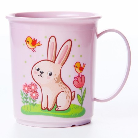 Mug with a decor 180 ml, children's, plastic, color mix-5