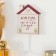 Hook decorative tree "House where you are waiting" 10x11 cm