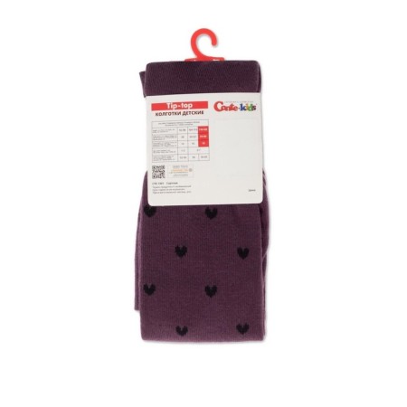 Pantyhose baby cotton Conte Kids Tip-Top, height 128-134 cm, eggplant color-2